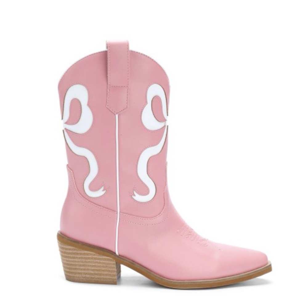 Pink Western Boots